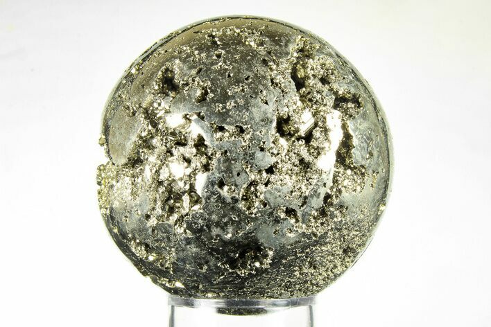2.45" Polished Pyrite Sphere - Peru